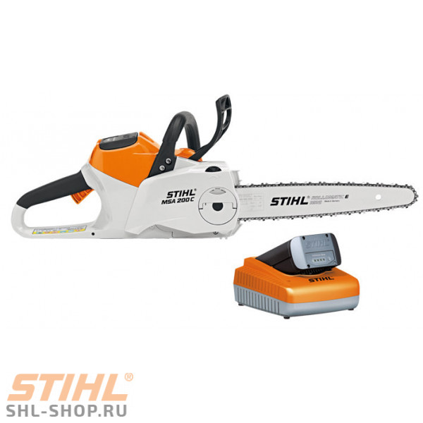 Мощная аккумуляторная мотопила Stihl MSA 200 C-BQ SET (AP180, AL300) MSA 200 C-BQ с AP 200 и AL 300 12512000040 в фирменном магазине Stihl