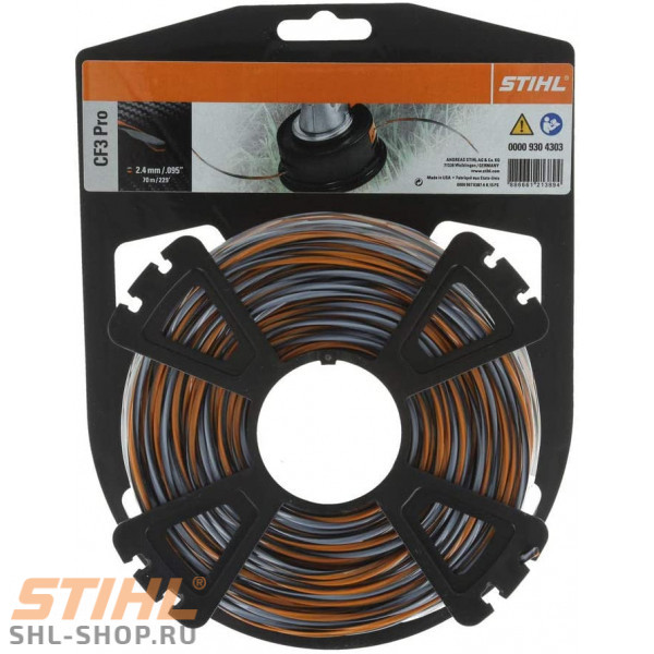 Струна триммерная Stihl Carbon 3.3 мм х 180 м Carbon 3.3 мм х 180 м 00009304323 в фирменном магазине Stihl